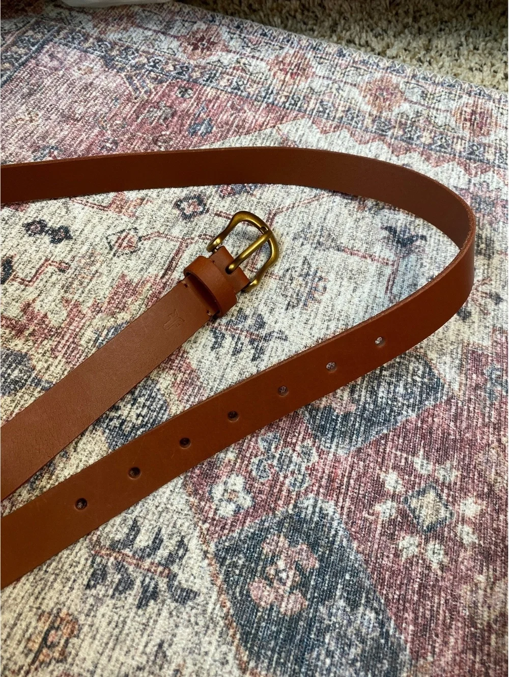 FRYE Leather Belt 1x/2x brand new Chestnut Brown